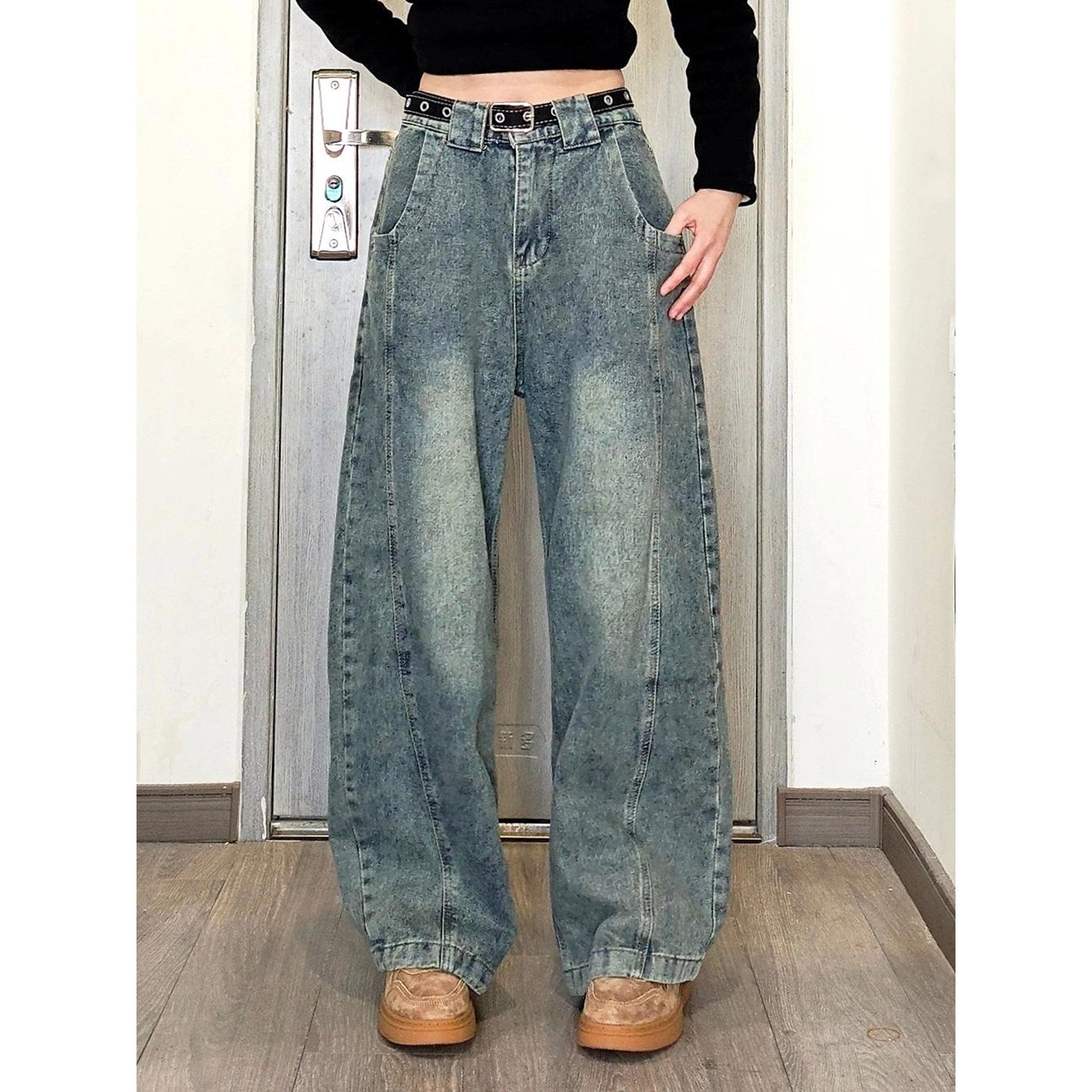 AVEN Retro Gradient Denim — Blue Wash
